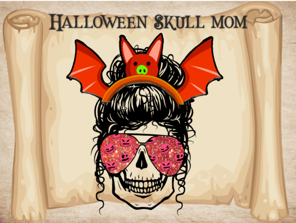 Halloween Skull Mom Sublimation Graphics and Crafts Review